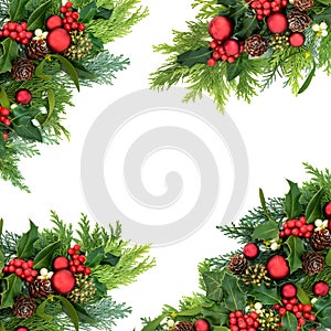 Christmas Abstract Border for the Festive Season