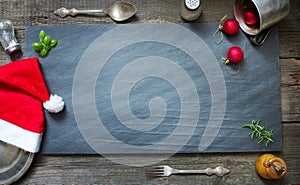 Christmas abstract culinary background