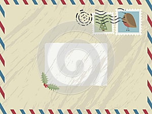 Christmas airmail photo