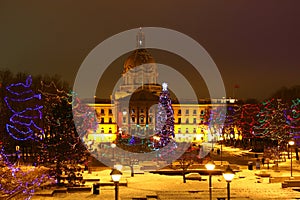 Christmas at Alberta Legislature photo
