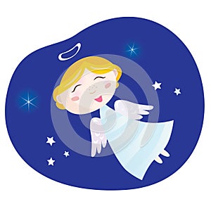 Christmas angel boy