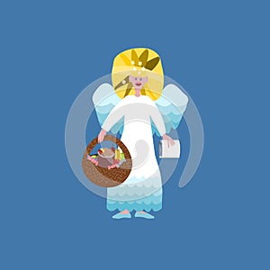 Christmas angel isolated