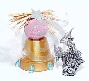 Christmas angel and lead