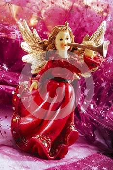 Christmas Angel playing music