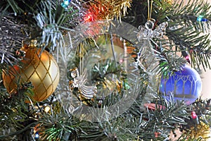 Christmas Angels adorn a tree