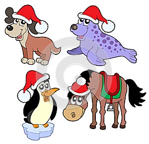 Christmas animals collection -