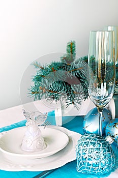 Christmas ans New Year table decoration photo