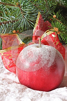 Christmas apple.