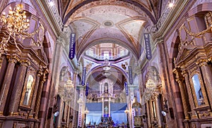 Christmas Arches Cathedral Parroquia Dolores Hidalalgo Mexico photo
