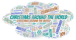 Christmas Around The World word cloud