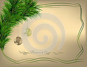 Christmas backdround with frame