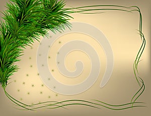 Christmas backdround with frame