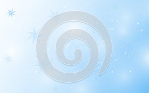 Christmas background. Abstract  snowflake on white and blue background. Vector illustration