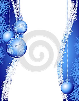 Christmas background in blue