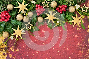 Christmas Background Border Abstract Composition