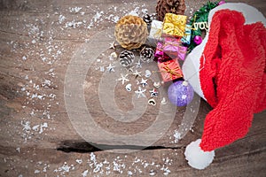 Christmas background with christmas ball,