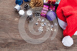 Christmas background with christmas ball,