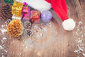 Christmas background with christmas ball,