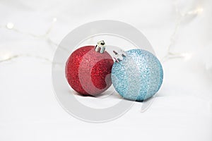 Christmas background and christmass balls