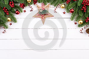 Christmas background and decoration concept.