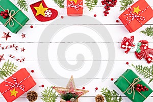 Christmas background and decoration concept.