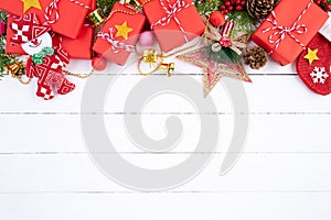 Christmas background and decoration concept.