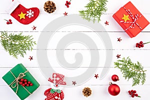 Christmas background and decoration concept.