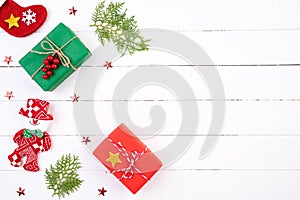 Christmas background and decoration concept.