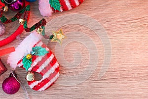 Christmas background with decorations