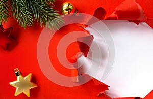 Christmas background; design holidays greeting card or season ba