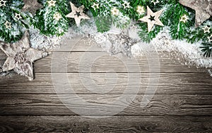Christmas background in elegant natural style