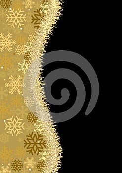 Christmas Background with Gold Christmas Chain