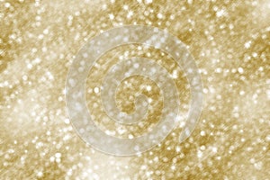 Christmas Background. Golden Holiday Abstract Glitter Defocused
