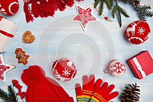 Christmas background horizontal photo