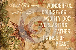 Christmas Background Isaiah 9:6