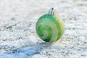 Christmas background with ornament balls
