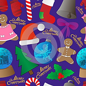 Christmas background, seamless, great choice for wrapping paper pattern