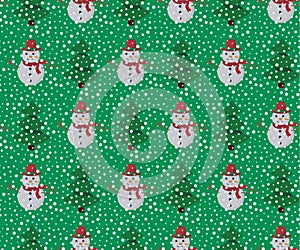 Christmas background, seamless tiling, great choice for wrapping paper pattern