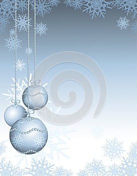 Christmas background in silver
