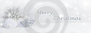 Christmas background with snow crystals