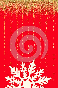 Christmas background with snowflake glitter New year