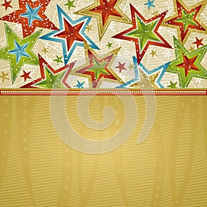 Christmas background with stars