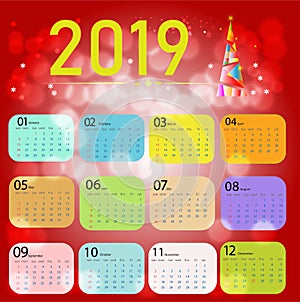 Christmas Background with Stars Christmas banner. Background Xmas design happy new year 2019