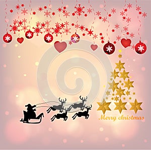 Christmas Background with Stars Christmas banner. Background Xmas design happy new year 2019