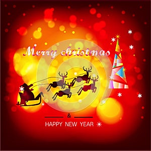 Christmas Background with Stars Christmas banner. Background Xmas design happy new year 2019