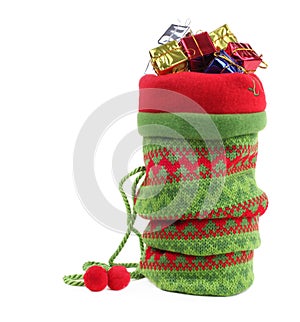 Christmas bag with gifts