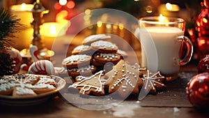 Christmas Baking Homemade Cookies, Gingerbread Houses