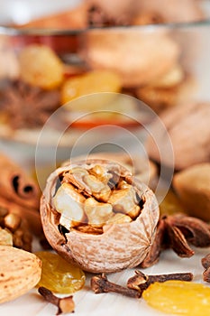 Christmas baking ingredients