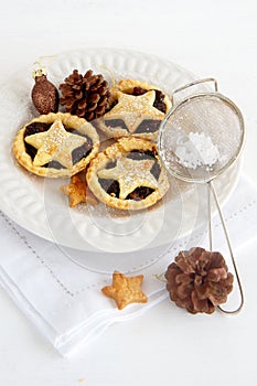 Christmas baking with mince pies