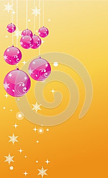 Christmas ball background